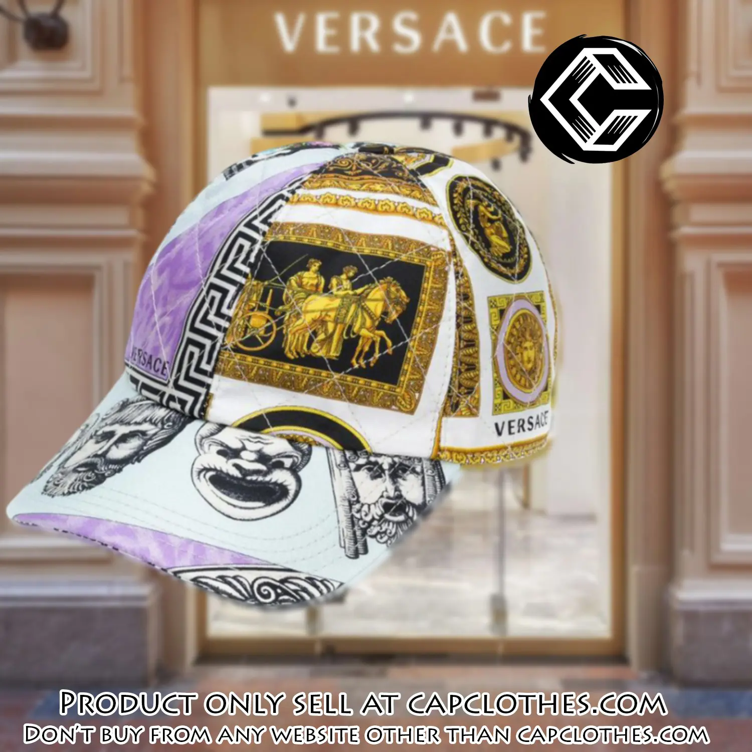 Versace luxury cap print 3d trending cap ctc1086 cc4537894